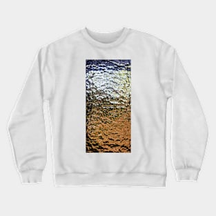 Orange y Blue Waves Crewneck Sweatshirt